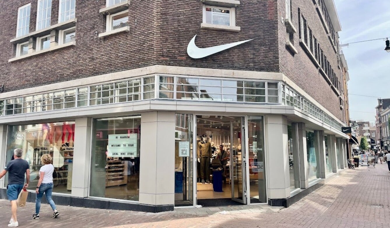 Gevel van Nike Store Haarlem
